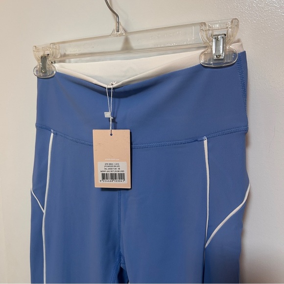 WILO The Label Powder Blue Ribbed Leggings - Picture 2 of 5